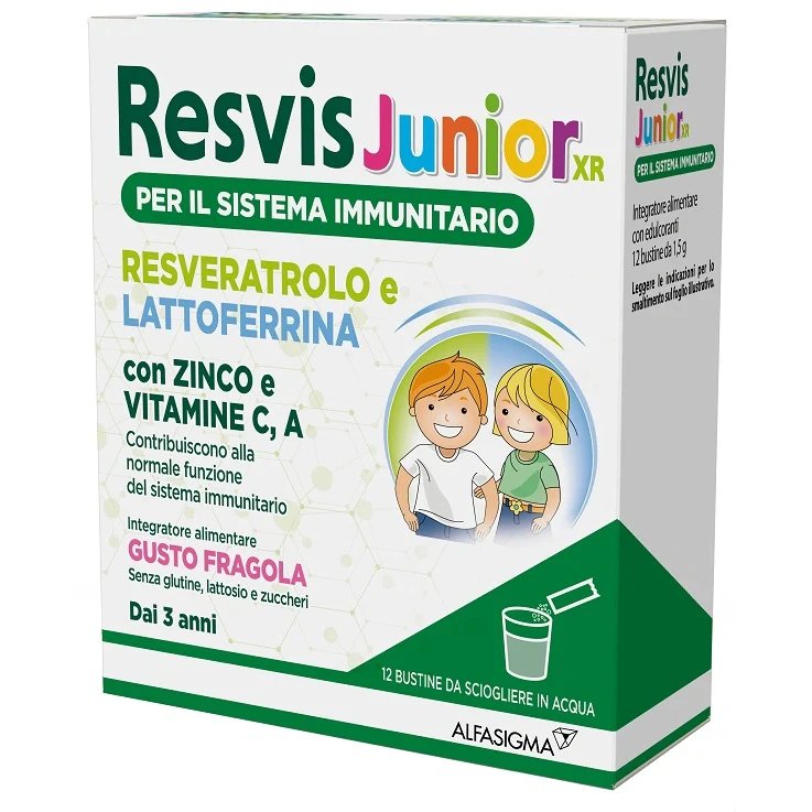 Alfasigma Resvis Junior XR 12 Bustine Integratore per bambini