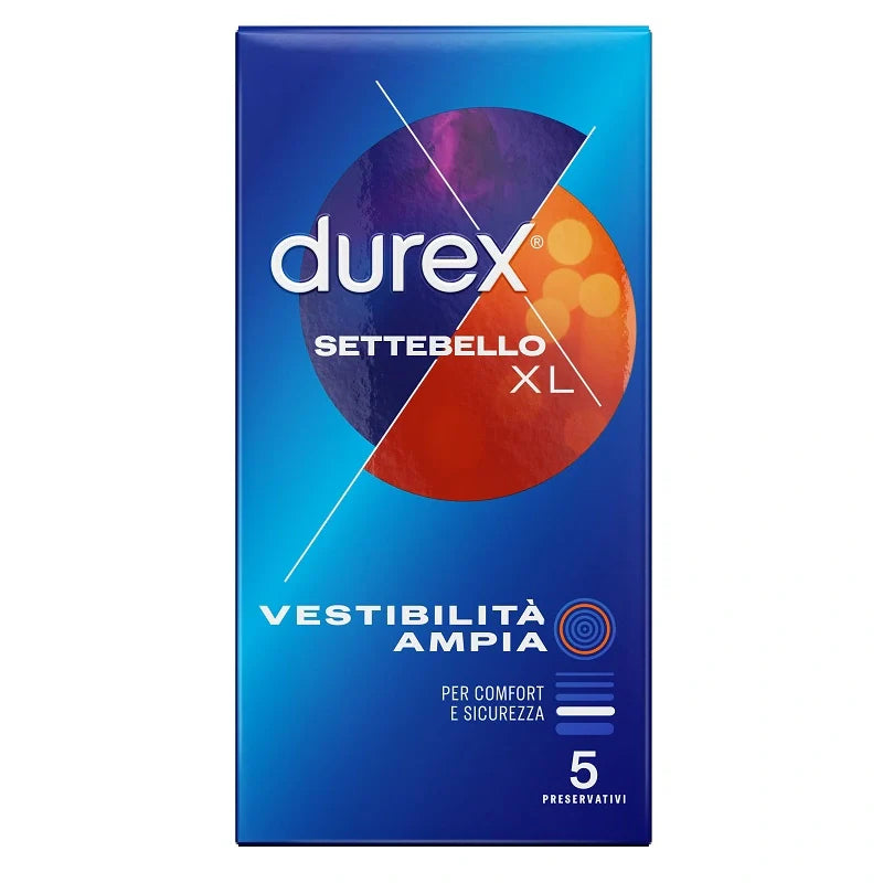 Durex Settebello XL 5pz, preservativi, dispositivi medici
