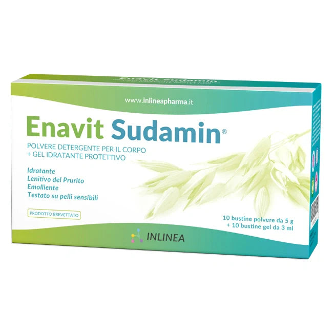 Inlinea Enavit Sudamin 10 bustine, bagnoschiuma per bambini, cosmetici