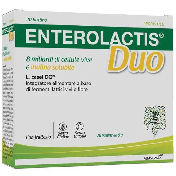 Alfasigma Enterolactis Duo Inulina 20 Bustine Integratori