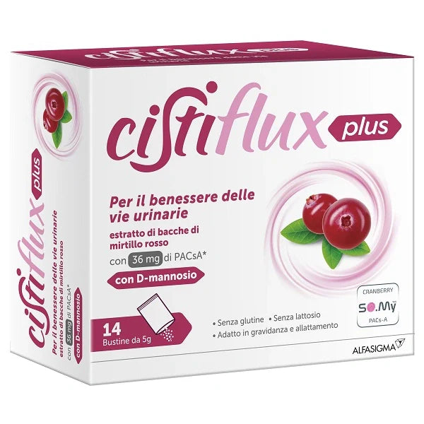 Alfasigma Cistiflux Plus 14 Bustine Parafarmaco