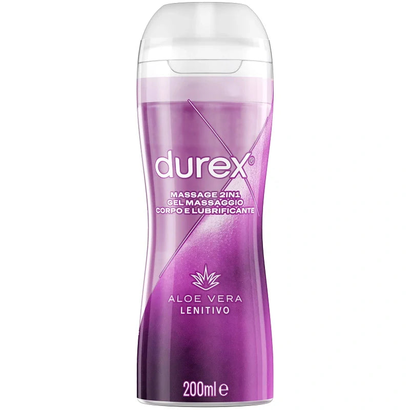 Durex Massage 2in1 Aloe Vera 200 ml, gel massaggio e lubrificante, dispositivi medici