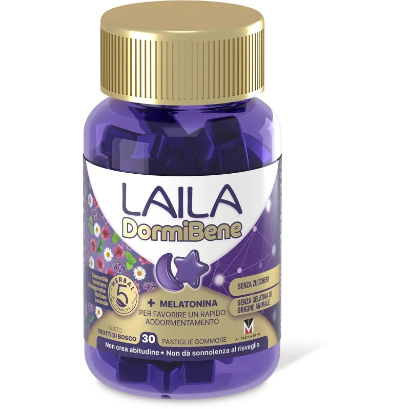 Laila Dormibene 30 Gommose, integratore per il sonno
