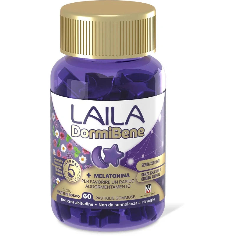 Laila Dormibene 60 gommose, integratore per il sonno, categoria integratori