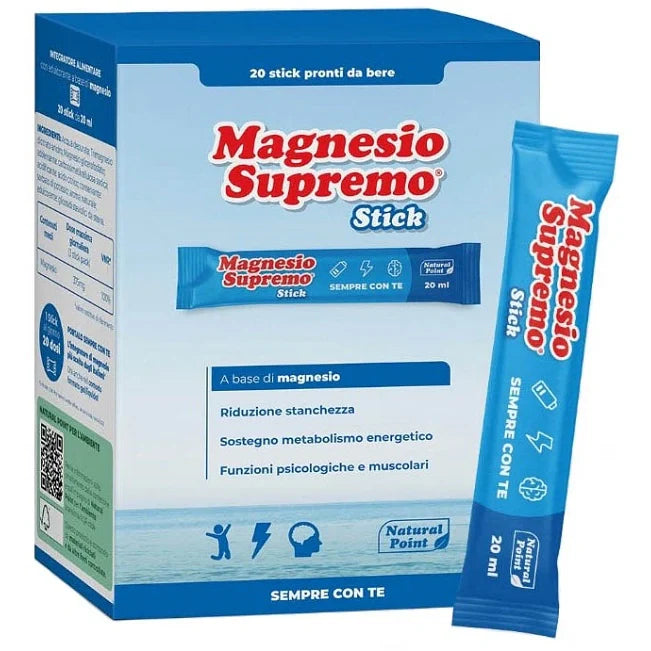 Natural Point Magnesio Supremo Stick 20 stick Integratori