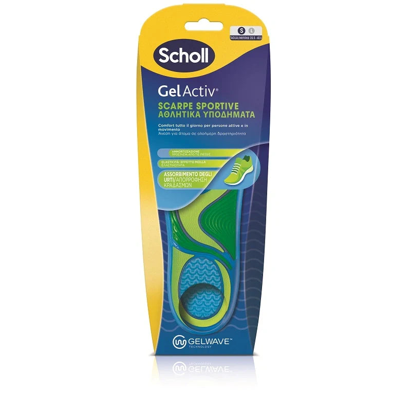 Scholl Gelactiv Scarpe Sport S, plantari ortopedici, Dispositivi medici