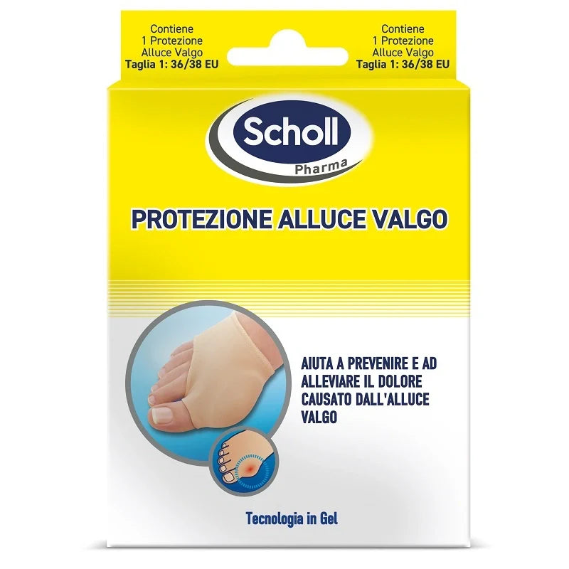Scholl protezione alluce valgo S, dispositivo medico per piedi