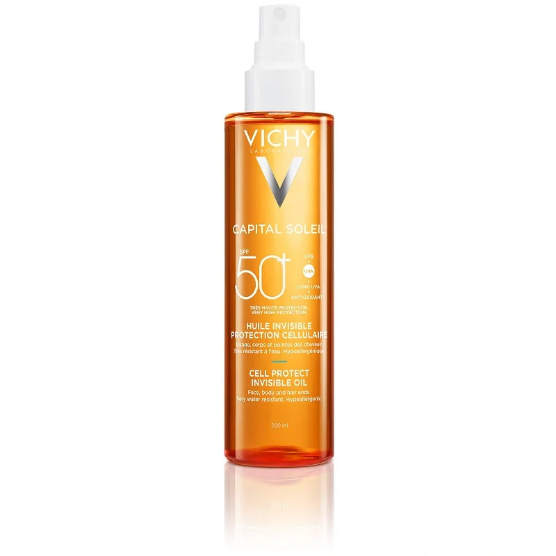 Vichy Cell Protect Olio Invisibile 200 ml, protezione solare, cosmetici