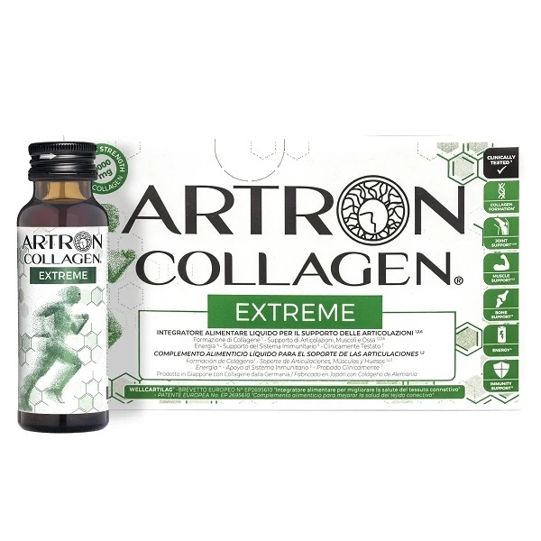 Minerva Research Labs Gold Collagen Artron Extreme 10 flaconi, integratore per articolazioni