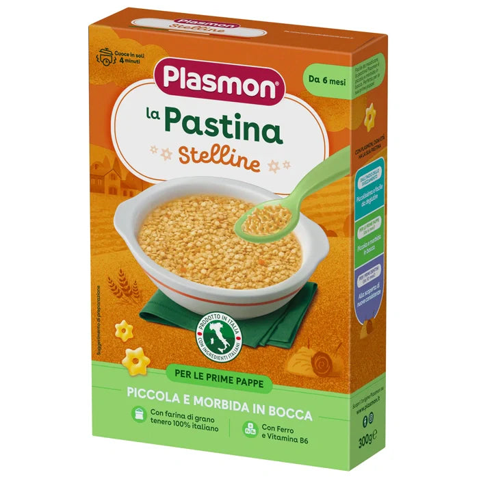 Plasmon Pasta Stelline 300 g, alimentazione prima infanzia