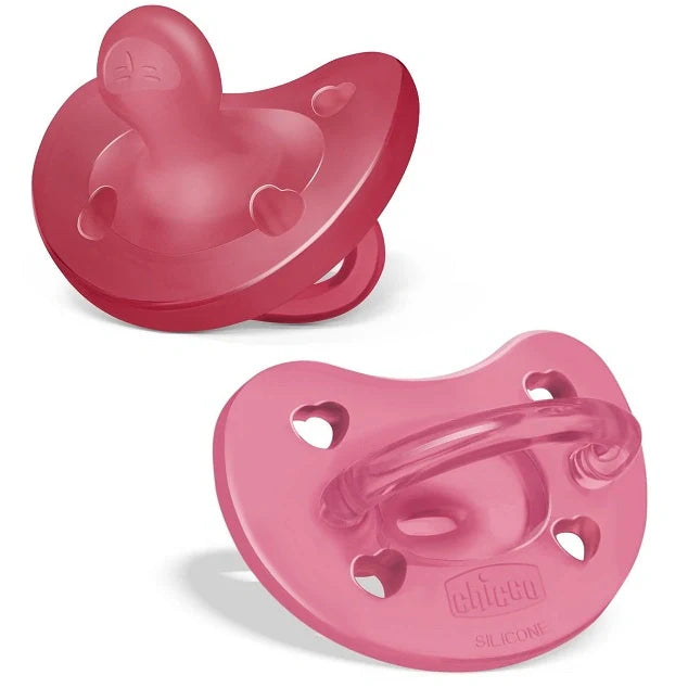 Chicco Gommotto Silicone Rosa 16-36 Mesi, Parafarmaci, Succhietti