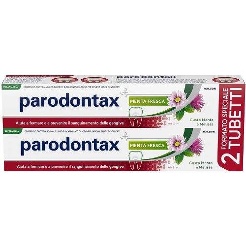 Haleon Parodontax Bipack Menta 2x75ml Dispositivo medico