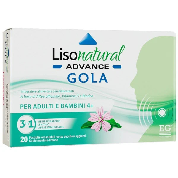 Eg Lisonatural Advance Gola 20 Pastiglie Parafarmaco