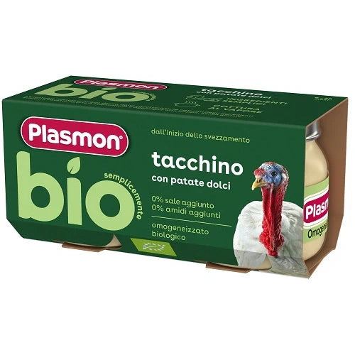 Plasmon Bio Omogeneizzato Tacchino 2pz, Alimentazione prima infanzia