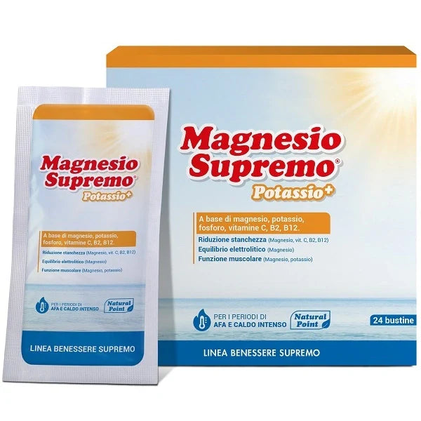 Natural Point Magnesio Supremo Potassio 24 Bustine Integratori
