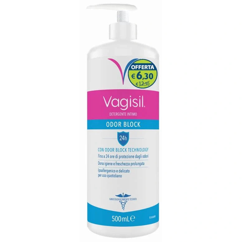 Vagisil Detergente Odor Block 500 ml, detergente per igiene intima