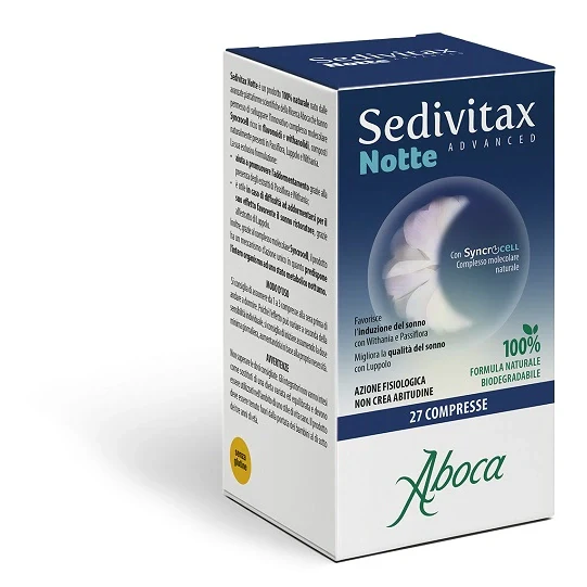 Aboca Sedivitax Notte Advanced 27 Compresse Parafarmaci