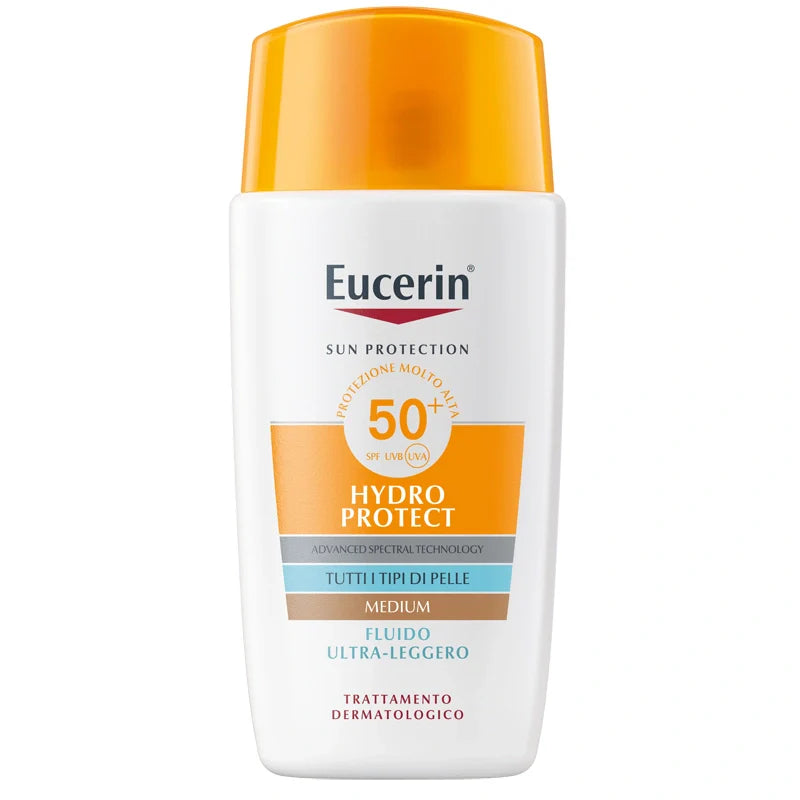 Eucerin Sun Fluido Ultra Leggero Tinted SPF50+, 50 ml, cosmetici
