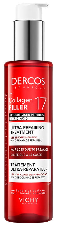 Vichy Dercos Collagen 17 Filler Trattamento Pre-Shampoo 150 ml