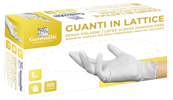 Gammadis Guanti Lattice con Polvere M 100 Pezzi