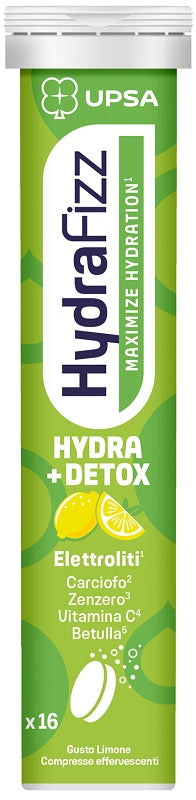 UPSA Hydrafizz Detox Maximize Hydration 16 Compresse Effervescenti
