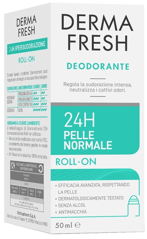 Dermafresh 24h Pelle Normale Roll On 50 ml