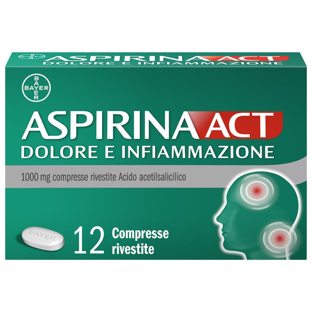 Aspirina Act Dol 1 g 12 Compresse