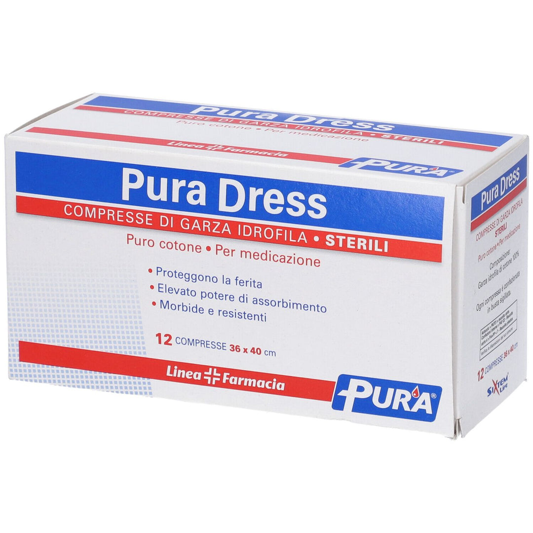 Garza Idrofila Pura Dress 36x40 cm 12 Pezzi