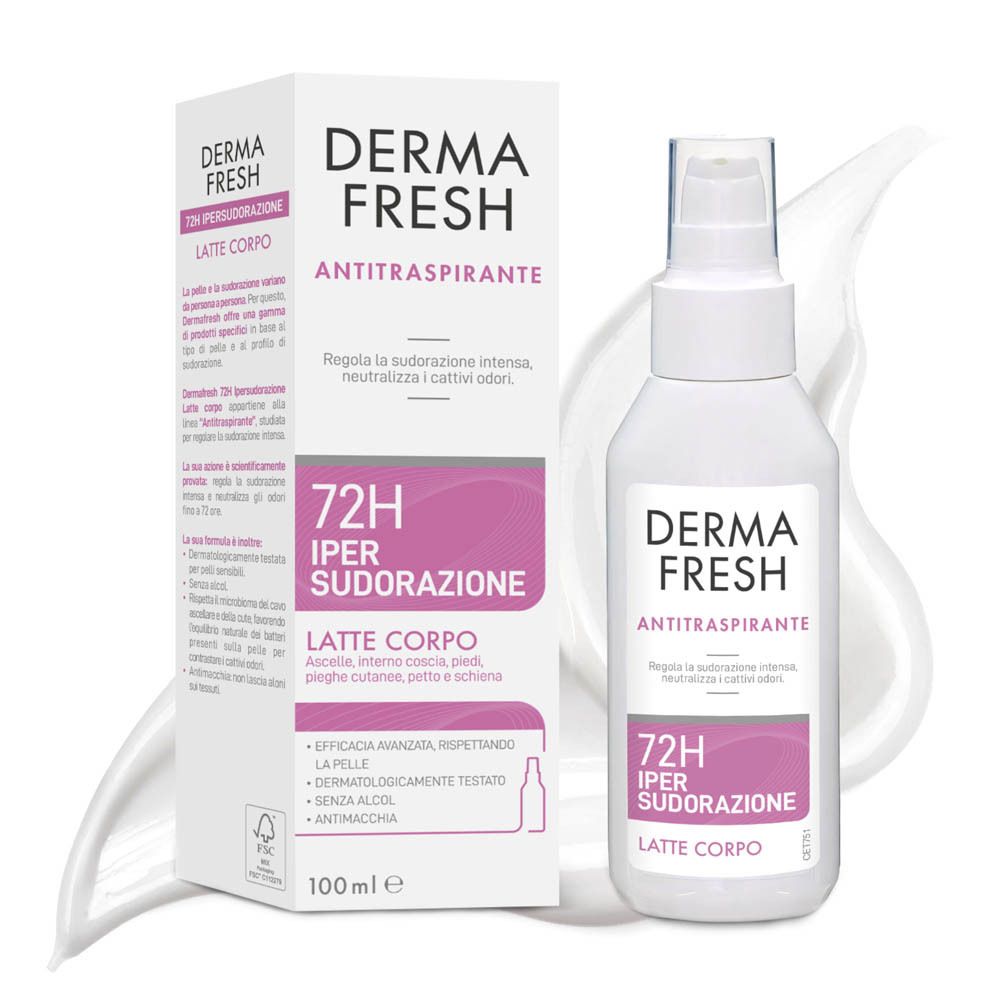 Dermafresh 72h Ipersudorazione Latte Corpo 100 ml