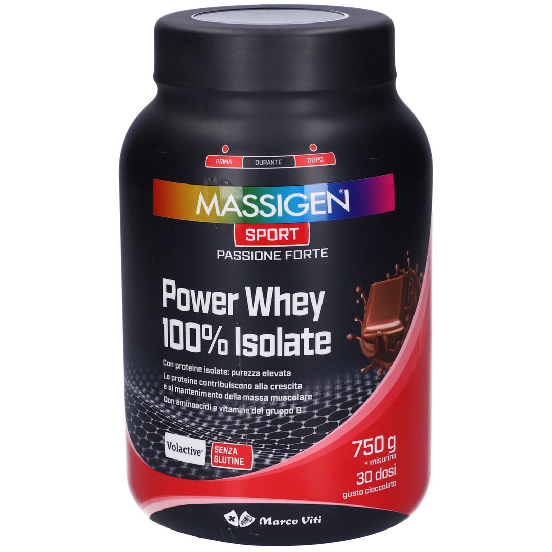 Massigen Sport Power Whey Isolate Cioccolato 750 g