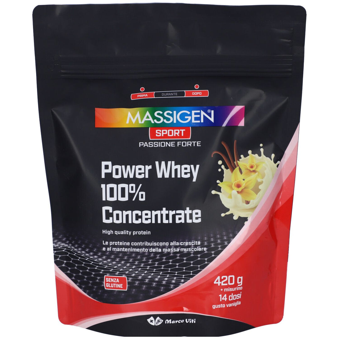 Massigen Sport Power Whey Concentrate Vaniglia 420 g