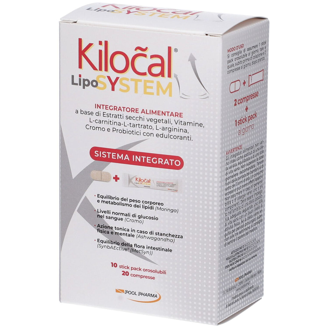 Kilocal Lypo System 20 Compresse + 10 Stick