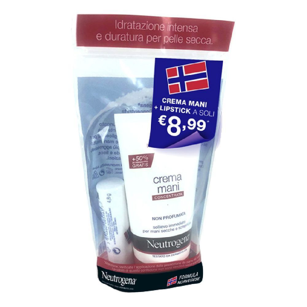 Neutrogena mani non profumato e lipstick