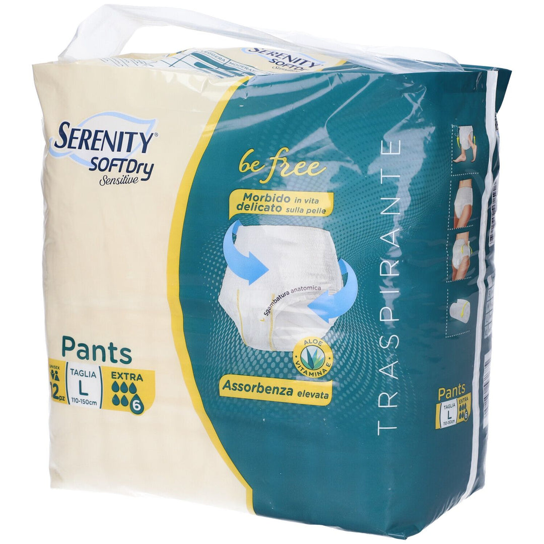 Serenity Pants Sensitive Extra L 12 Pezzi