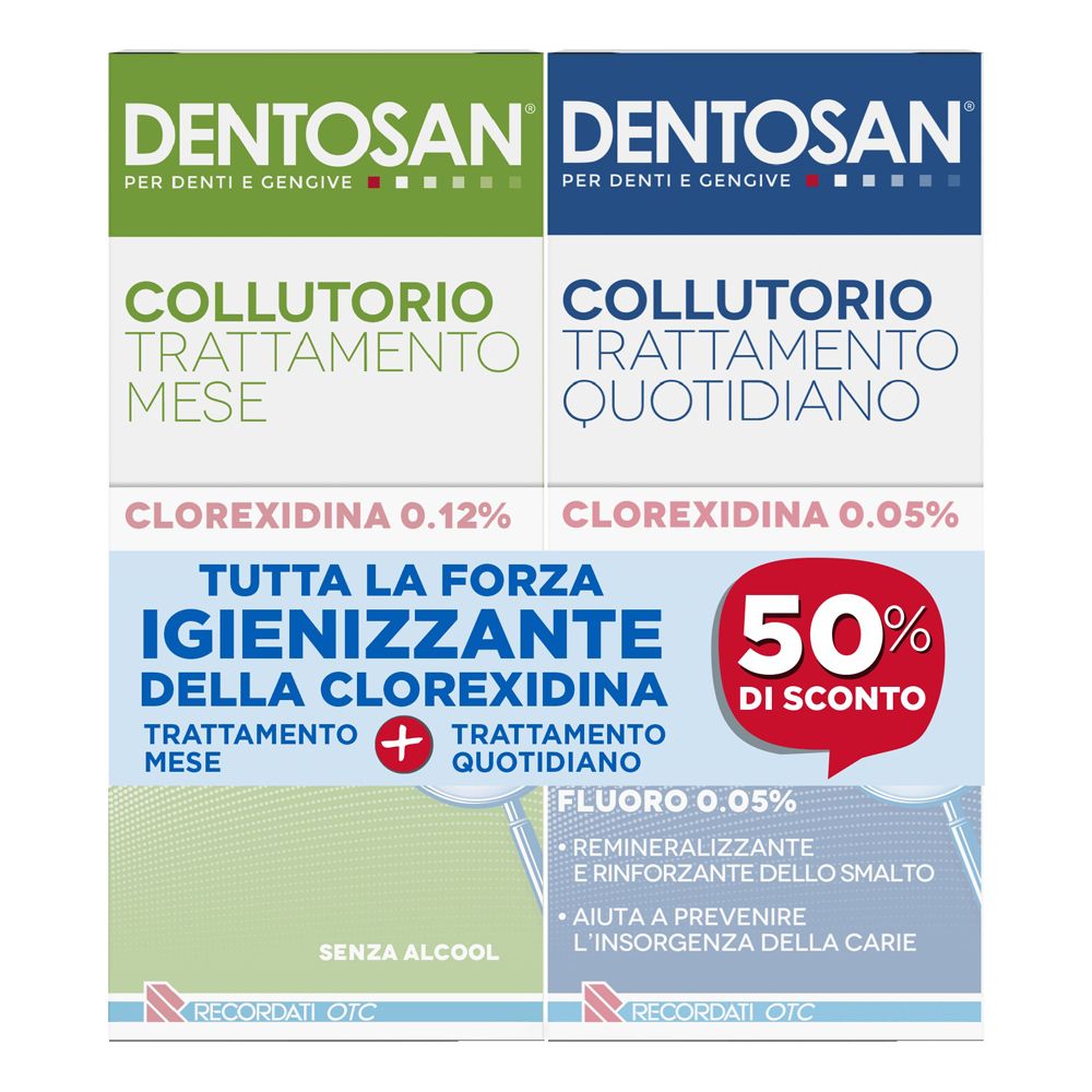 Dentosan Collutorio Bipack 0,12% + 0,05% 200 ml