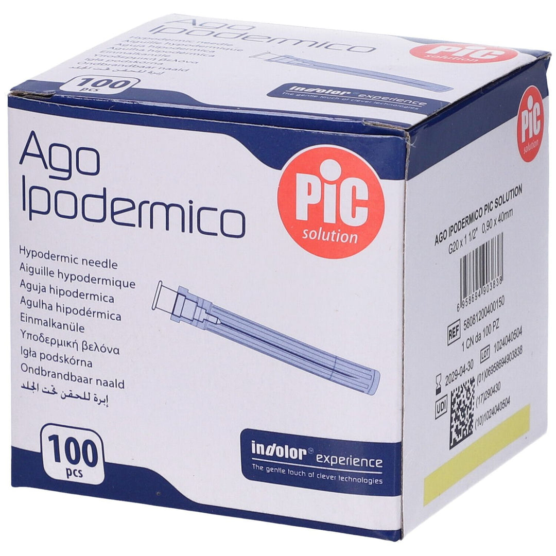Ago ipodermico Pic Gauge 20 1 1/2