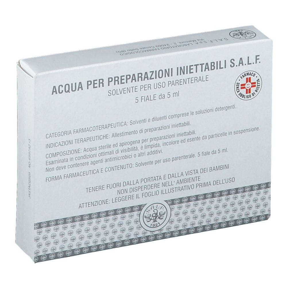 Acqua Pi Salf 5 ml - Solvente Parenterale