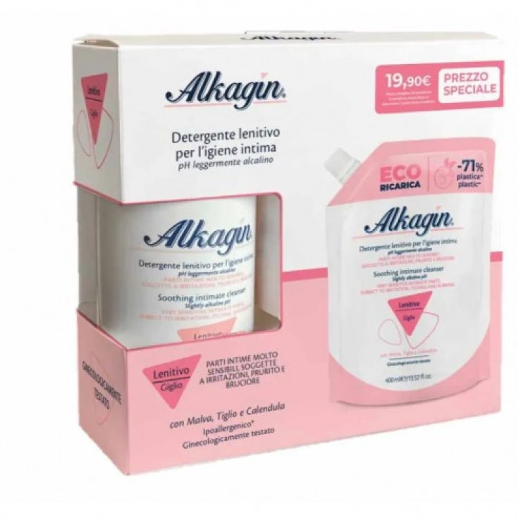 Alkagin detergente intimo pH7 lenitivo 400 ml