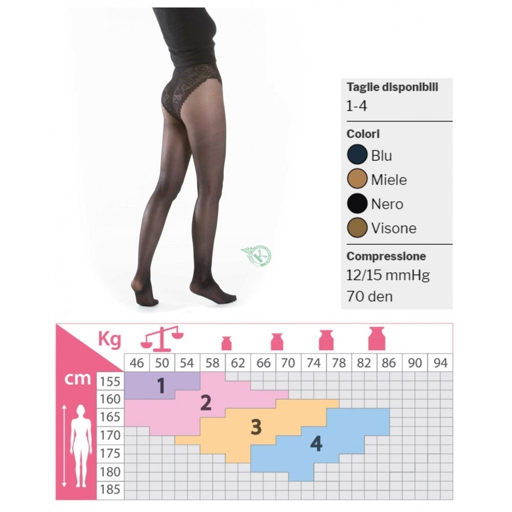 Collant Kamila Pretty 70D Nero 4