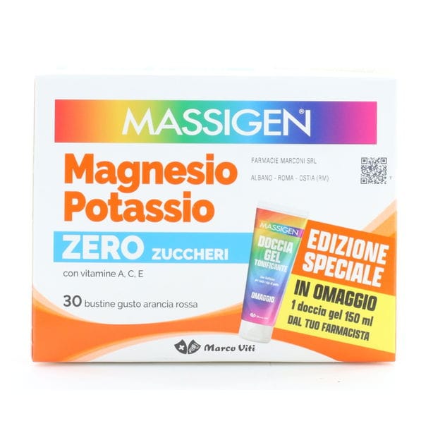 Massigen Magnesio Potassio Senza Zucchero 30 Bustine