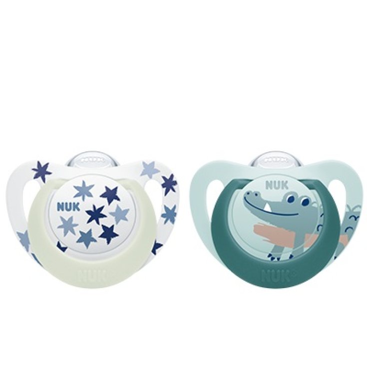 Succhietto NUK Star Silicone 6-18 mesi 2 Pezzi